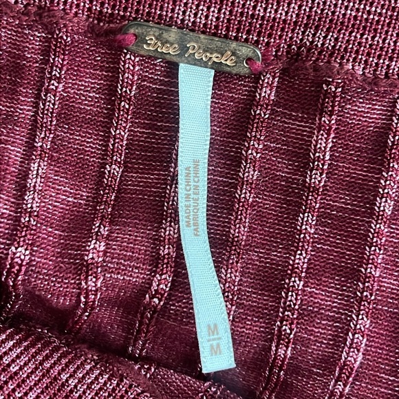 Free People Beach to Night Ribbed Sweater Knit Midi Skirt Size M - Picture 6 of 9